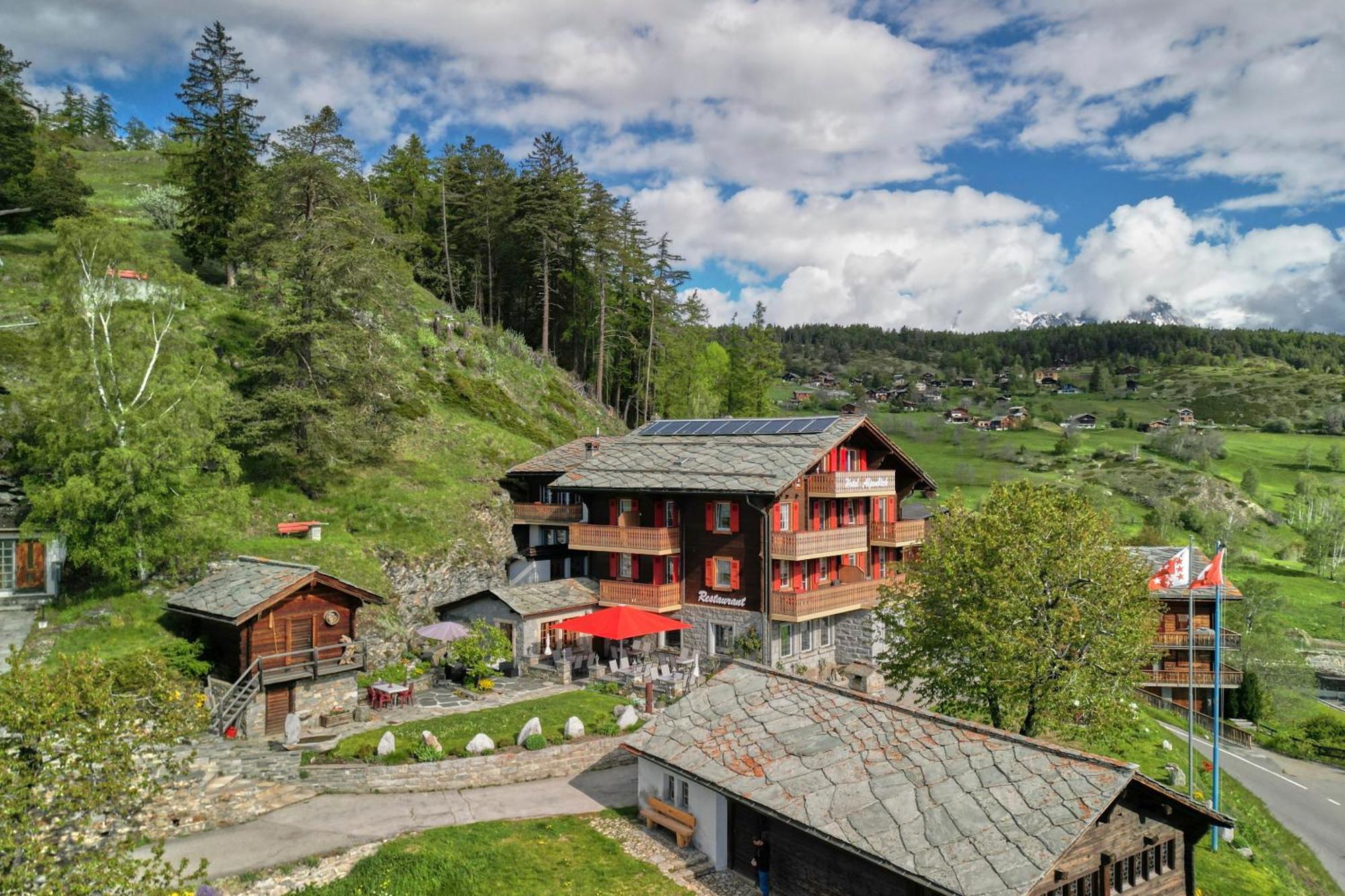 Hotel Alpenblick Zeneggen Exterior foto