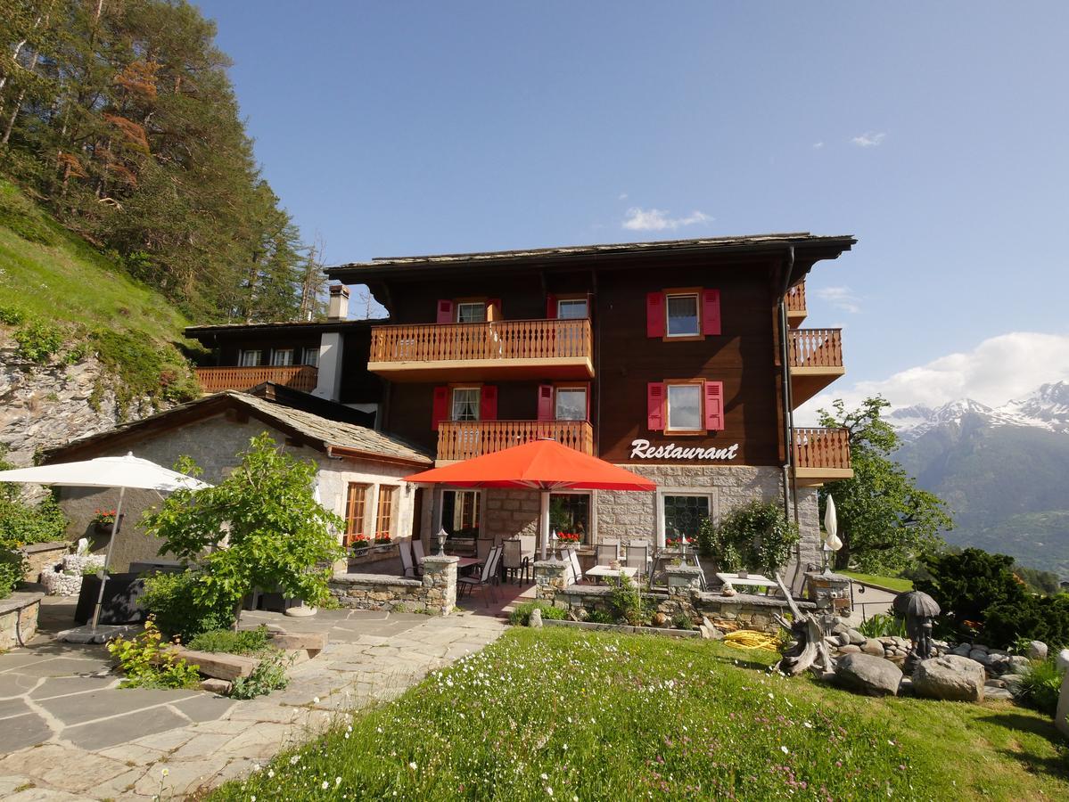 Hotel Alpenblick Zeneggen Exterior foto